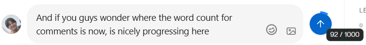 Comment char count
