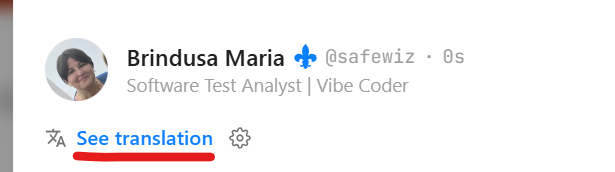 Real time translations