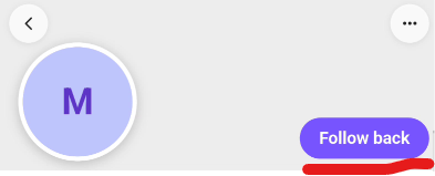 Der Zurückfolgen-Button