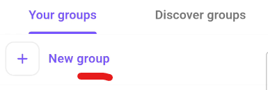 Eine neue Gruppe in der eYou-App erstellen
