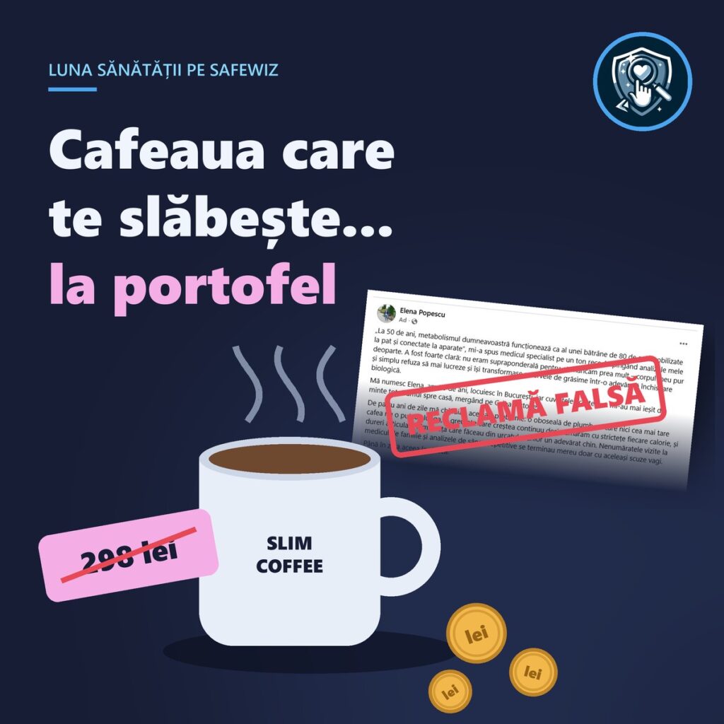 Copertă: Cafeaua care te slăbește la portofel, reclama falsă Slim Coffee Booster